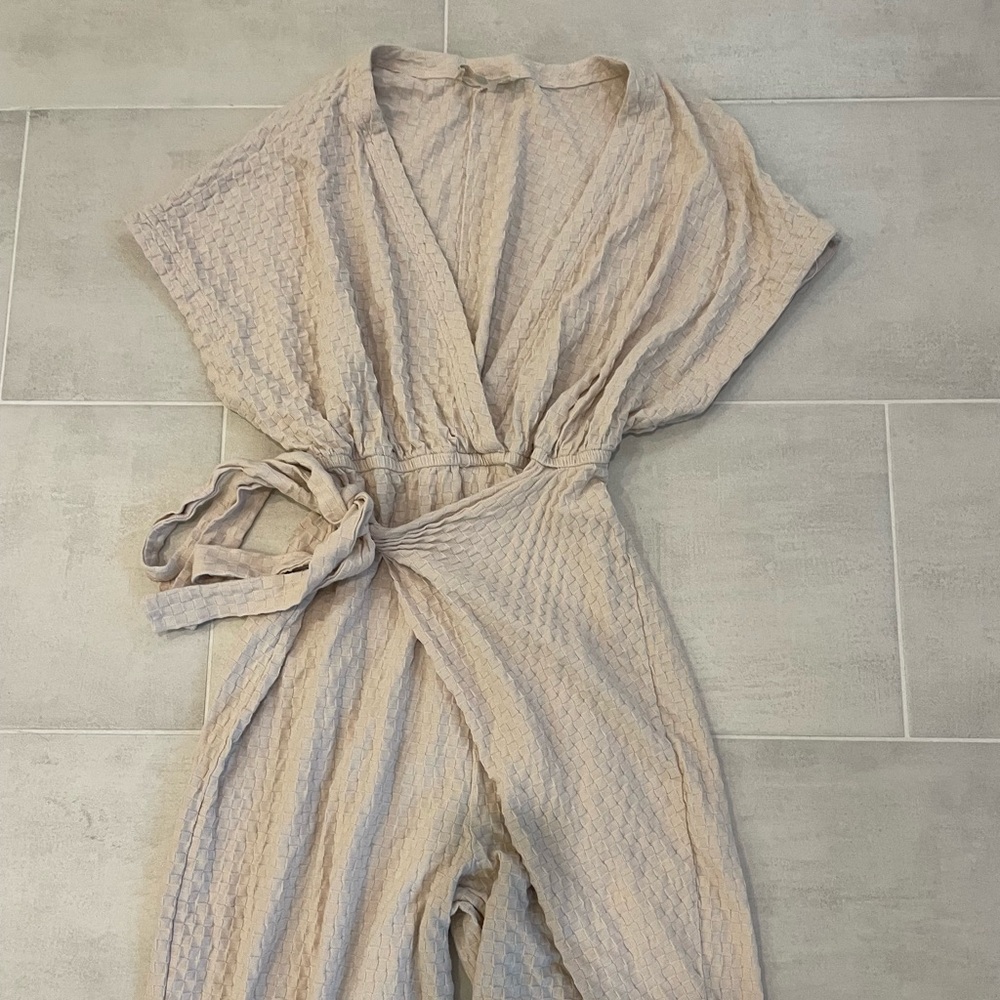 Free People Beach Isola One-Piece Maxi Jumpsuit Salt - Picture 6 of 10